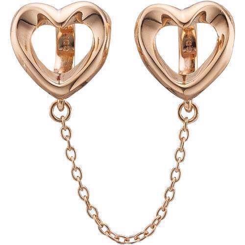 Image of Safety Hearts rosa forgyldt sølv Collect armbånds charm smykke fra Christina Collect